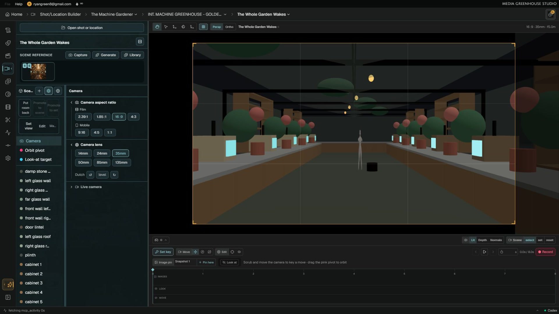 Media Greenhouse Studio - Shot / location builder